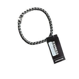 Express Black and Silver Bracelet